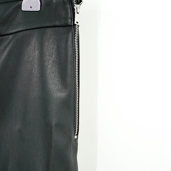 nwt | Zara Woman Faux Leather Ruffle Pants - Picture 7 of 8